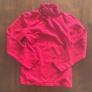 JILLIAN’S CLOSET EUC GIRLS RED TOP TURTLENECK SHIRT SHIRTS VALENTINES SZ M 5 6